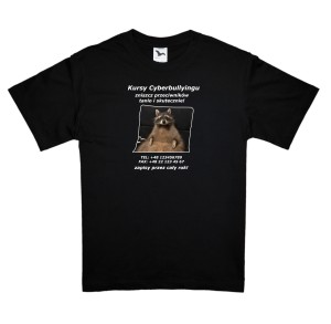 Koszulka  kursy cyberbullyingu nadruk