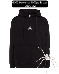 Bluza z wyszywanym pająkiem