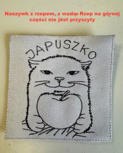 naszywka z rzepem z wadą