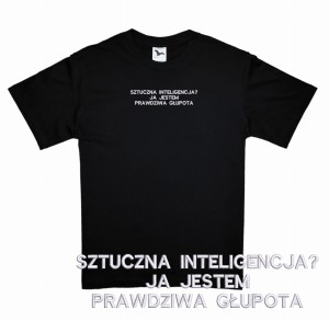 Koszulka z haftem prawdziwa głupota