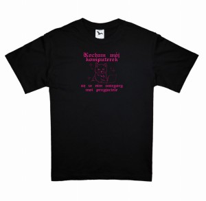 Koszulka kotek komputerek