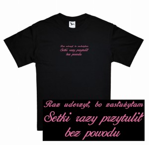 Koszulka z haftem PDW kochanie