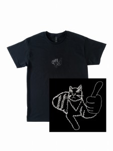 Koszulka z haftem koci paluch